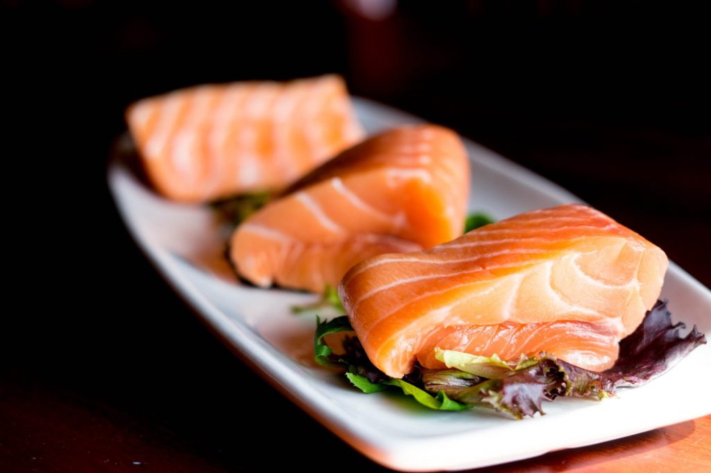 Image of wild salmon beautifully plated