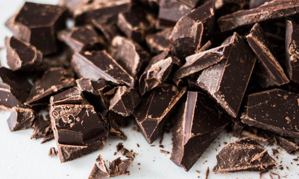 Image of dark chocolate chunks